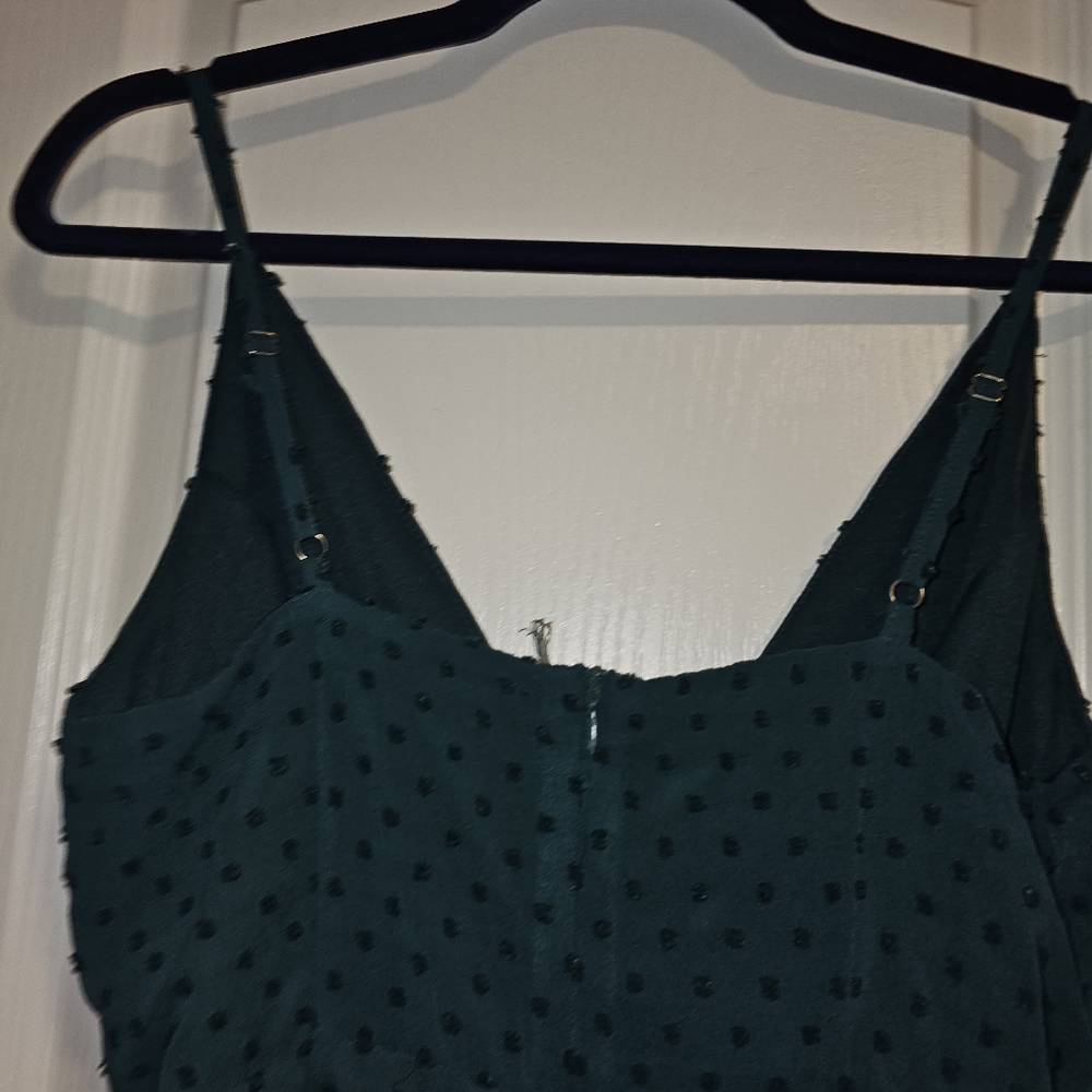 Hunter Green Ruffle Romper - Picture 5 of 5